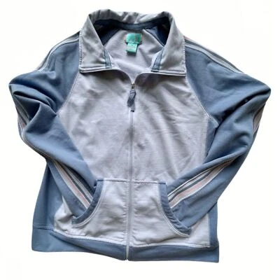 Tangerine Atlético Cremallera Completa Azul Sudadera Chaqueta Deportiva Mujer Talla M Foto 1 de 4