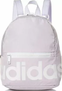 adidas Originals Linear Mini Backpack Travel/Sports Bag Light Purple / White NWT - Picture 1 of 3