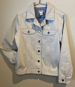 Jacket by Cherokee, Creamy/Tan Women’s size S Pockets, & nickel button closure - Picture 1 of 13