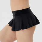 Womens Micro Pleated Skirt Sexy Mini Skirt Oil Shiny Glossy Miniskirt Clubwear