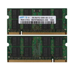 4 GB 4GB 2X 2GB PC2-5300 DDR2-667Mhz SODIMM Memory RAM For APPLE Macbook 2 GB - Picture 1 of 8