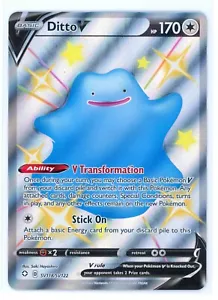 Pokemon Shining Fates - Shiny Ditto V Full Art - SV118 Ultra selten Neuwertig Glänzender Tresor - Bild 1 von 2