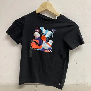 DSG Boys' Solid Cotton Graphic T-Shirt Pure Black City Bball DAB21108 Summer - Picture 1 of 5