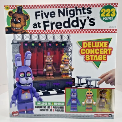 Rare Five Nights at Freddys DELUXE CONCERT STAGE Construction-SEALED DAMAGED BOX - Image 1 of 4