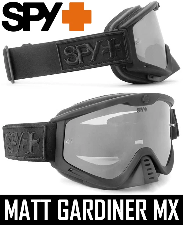 Spy Optics Whip Motocross MX Gafas Oscuro Lado Plata Espejo Enduro Moto BMX New - Imagen 1 de 1