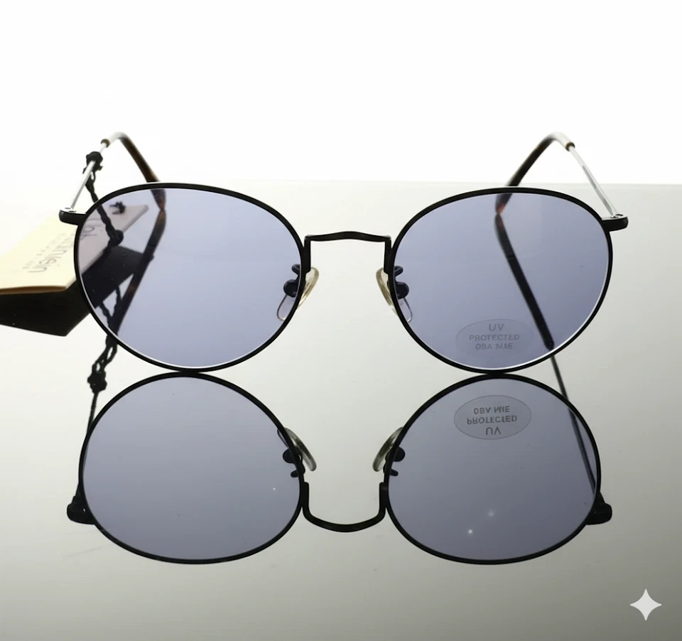 VINTAGE Calvin Klein RARITY Sunglasses  CK106S 590 - Black Metal Frame Foto 1 de 3