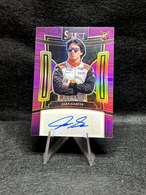 2024 Panini Select Racing - #S-JGC Jake Garcia Purple Prizm Auto 13/49 - Image 1 of 2