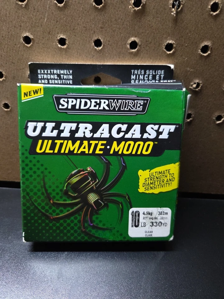 Новая рыболовная леска Spider Wire Ultracast Ultimate Mono 300 ярдов прозрачная 10 фунтов - Изображение 1 из 2