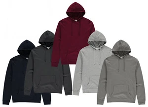 2x Herren Pullover Hoodie Fleece Sweatshirt Kapuzenpullover Herren schlicht Kapuzenpullover Top - Bild 1 von 11