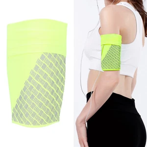 Bracelet de téléphone portable sport bracelet fitness entraînement bras pochette étui support vert - Photo 1 sur 21