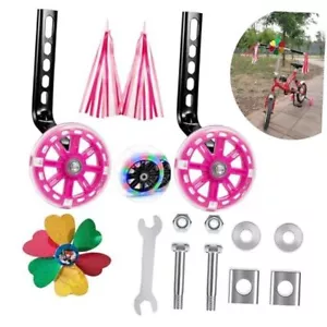 Training Wheels,Flash Mute Wheel Mounted Kit,We added small windmills and pink - Picture 1 of 7