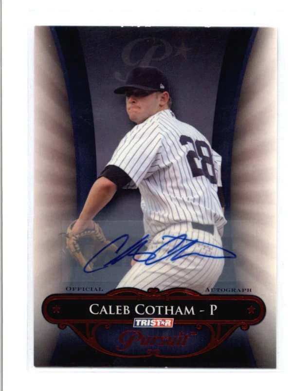 CALEB COTHAM 2010 TRISTAR PURSUIT RED AUTOGRAPH AUTO #4/6 AH2495 - Image 1 of 1