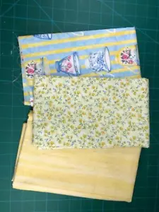 Quilters Project Bundle 3.5 yards Fabric Yellow Blue Benartex inc., Northcott - Picture 1 of 5