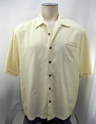 Camisa Jamaica Jaxx Island Estilo Amarillo Seda Manga Corta Botón Delantero - Para Hombre XL Foto 1 de 4