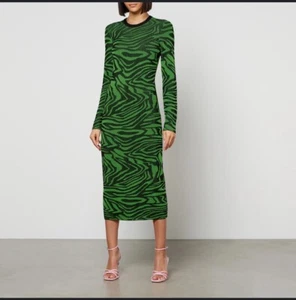 Stine Goya Funda Floral-Print Satin Midi Dress - Picture 1 of 8