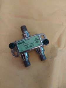 TV Wide Band Splitter 2-2150Mhz SWM 2-Way Splitter MSPLIT2R1-03 - Picture 1 of 3