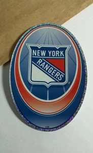 NHL NEW YORK RANGERS SANDYLION SILVER 3x4 HOCKEY STICKER - Picture 1 of 2