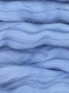 Blue Wool Roving, Baby Blue Roving, Spin into Yarn, Spin Fiber, Felting Wool - Picture 1 of 12