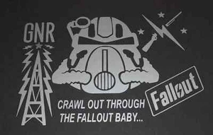 Crawl Out Through The Fallout Car Decal - Bild 1 von 1