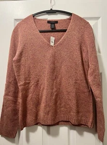 NWT The Limited Sweater Pink Long Sleeve Knit Casual Pullover Women’s L - Picture 1 of 7