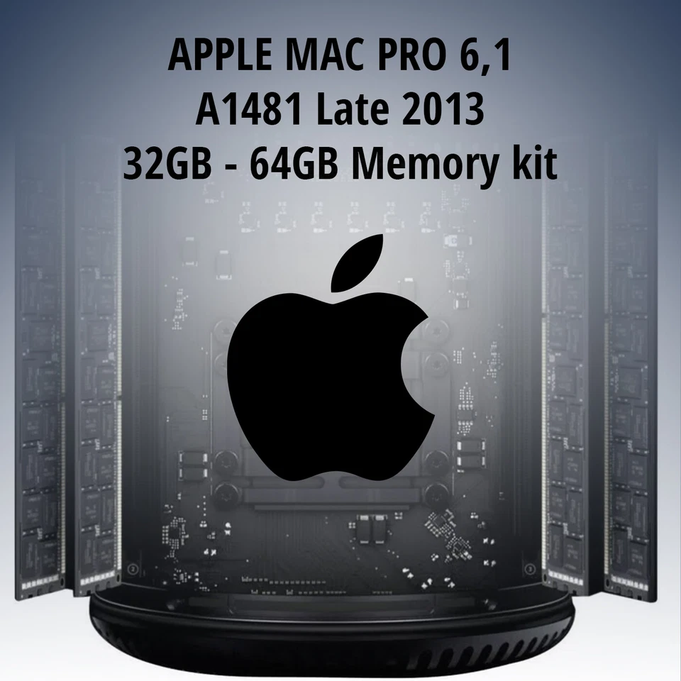 32GB 64GB kit for Apple Mac Pro 6,1 A1481 Late 2013 Memory RAM Kit - Image 1 of 1
