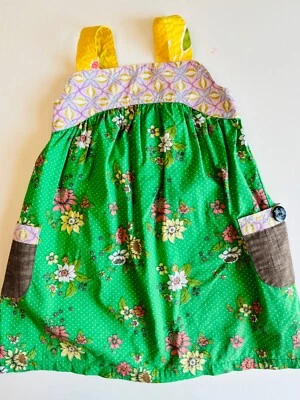 MATILDA JANE GREEN HAMMOND BAY LULU FLORAL PRINT POCKET DRESS*GIRLS 4 - Image 1 of 4
