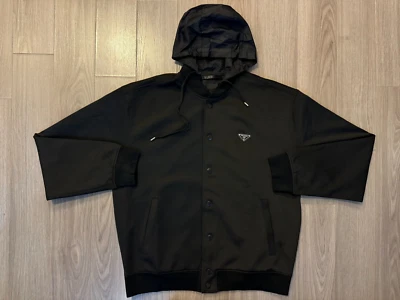Cárdigan polar de algodón PRADA chaqueta con capucha talla M Foto 1 de 2