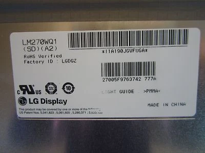 Genuine 2009 Apple iMac 27" LCD Panel LM270WQ1(SD)(A2) 661-5527 661-5312 Grade A - Image 1 of 3