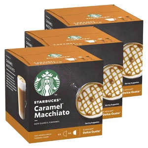 STARBUCKS Caramel Macchiato 3er Pack (3 x 12 Kapseln) DOLCE GUSTO Kaffeekapseln - Bild 1 von 2