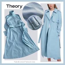 Theory Lt Cotton Tech 2 Essential Trench Coat Silk Cotton Pastel Color
