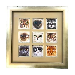 9 Professionally framed 5”x5” Limited edition Nine Lives Series by Braldt Bralds - Picture 1 of 16