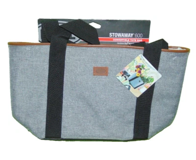 NEW BELL STOWAWAY 600 Convertible Tote Bag Handlebar Bike Basket Gray NWT - Image 1 of 3