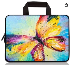 Tablet Carrying Bag Butterfly Design 7-9 Inch Universal Neoprene - Picture 1 of 6