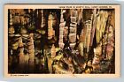 Luray Caverns VA-Virginia, Totem Poles In Giant&#39;s Hall, Vintage Postcard