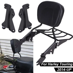 Backrest Sissy Bar/ Docking Kit For Harley Touring Electra Glide Road King 14-23 - Picture 1 of 20