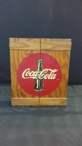 Coca Cola Vintage Holz Soda Kiste, Coca Cola Vitrine Box, Coca Cola Kurios  - Bild 1 von 6