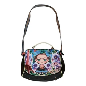 Frida Kahlo Purse Paris France With Shoulder Strap Eiffel Tower Women's Unmarked - Picture 1 of 14