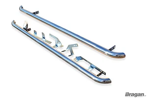 Seitenleisten passend für Audi Q7 2006 - 2015 4x4 Edelstahl Metallrohre Zubehör - Bild 1 von 2