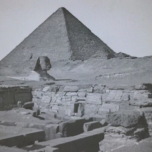 Linterna Mágica Deslizable Tumba Esfinge de Egipto 1882 - Imagen 1 de 4