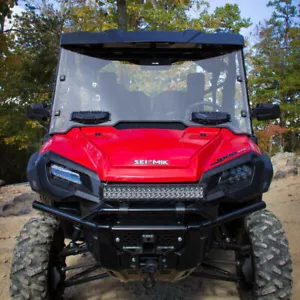 Parabrisas completo ventilado resistente a arañazos Honda Pioneer 1000-6 2022-2024 Seizmik - Imagen 1 de 6