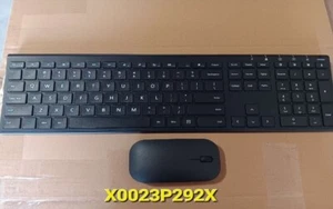 Tastiera USB wireless con mouse combo set di topi - nero - Foto 1 di 1