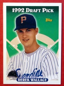 1993 Topps Derek Wallace Draft Pick BLANK BACK #459 (Cubs) Error - Picture 1 of 1