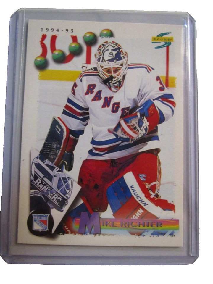 1994-95 Score Rangers Hockey Card #130 Mike Richter - Image 1 of 1