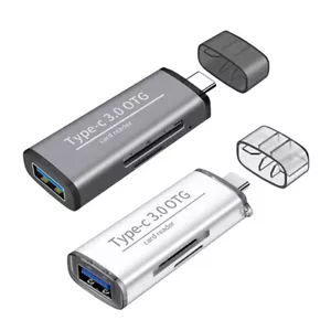 Type C USB 3.0 Flash Disk SD TF Card Reader for Macbook Type C OTG Android Phone - Picture 1 of 12