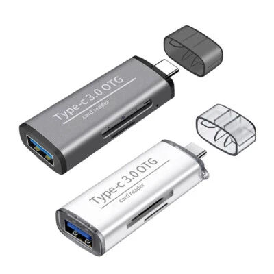 USB 3.0 U Flash Disk SD TF Card Reader fr Macbook Samsung S8 S9 Type C OTG Phone - Image 1 of 4