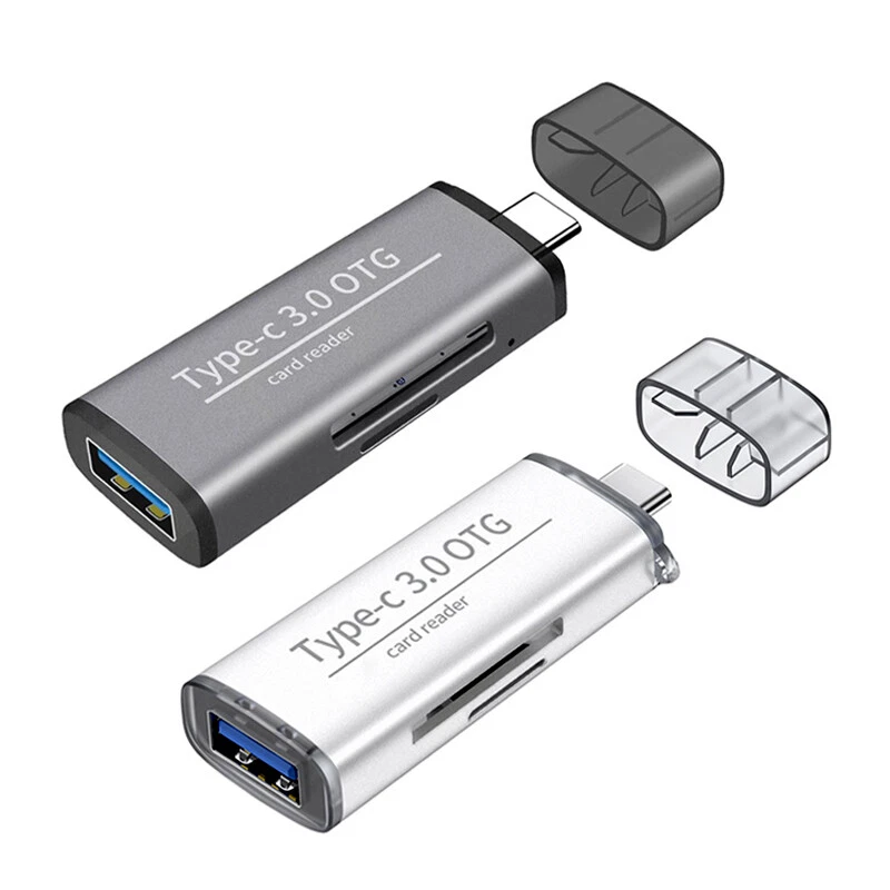 USB 3.0 U Flash Disk SD TF Card Reader fr Macbook Samsung S8 S9 Type C OTG Phone - Image 1 of 4