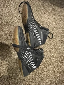Asics Wrestling Shoes Mens Size 12 Split Second Black Sneakers Suede MMA Boxing - Picture 1 of 11