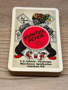 Schwarzer Peter F.X. Schmid Kartenspiel. Spielkarten alt - Bild 1 von 13