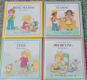 Joy Berry Books of Virtues Being Selfish Disobeying Lying Teasing LOT OF 4 - Imagen 1 de 5