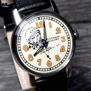 Reloj Pulsera Mecánico Pobeda Vintage Sturmanskie Reloj Soviético URSS Yuri Gagarin - Imagen 1 de 13